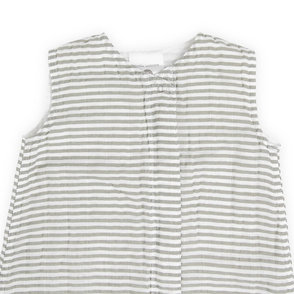 1.0 Muslin Sleeping Bag - Grey Stripe