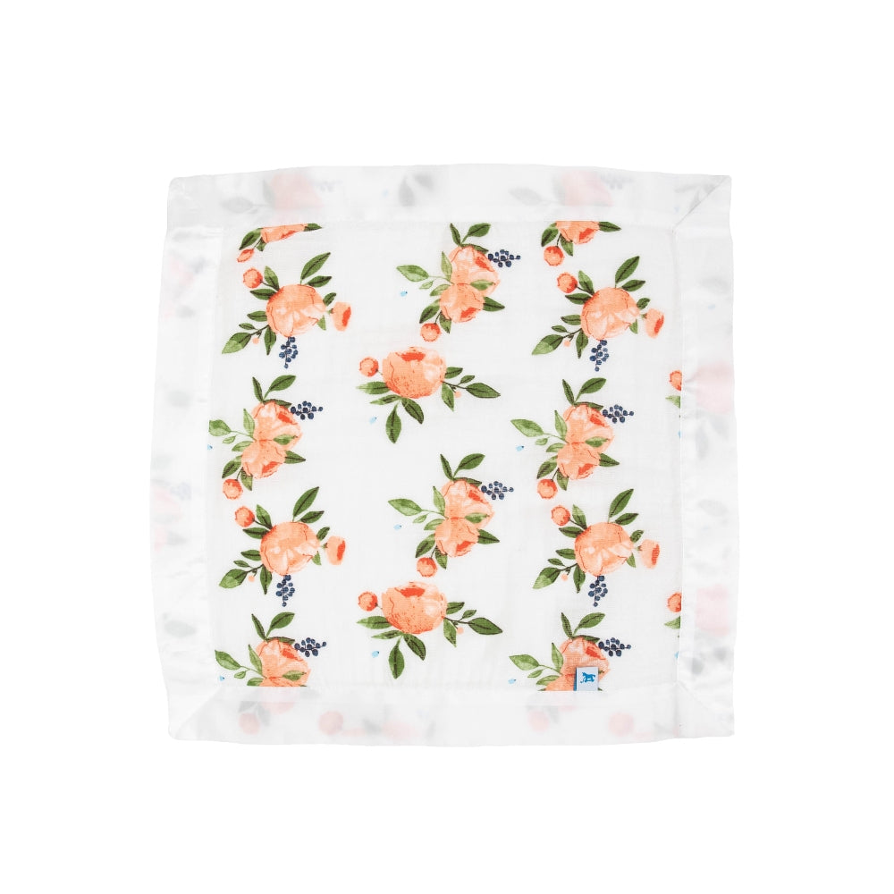 Muslin Security Blanket 3pk - Watercolour Rose