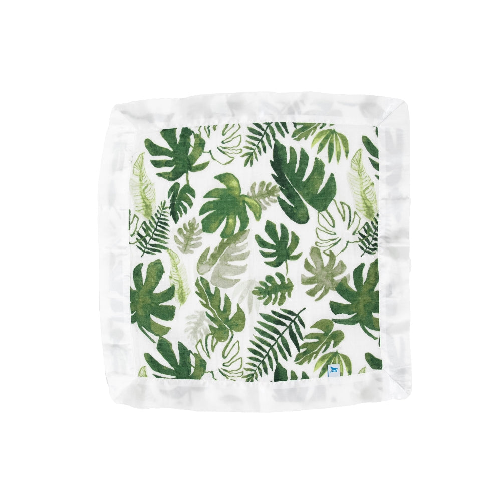 Muslin Security Blanket 3pk - Tropical Leaf