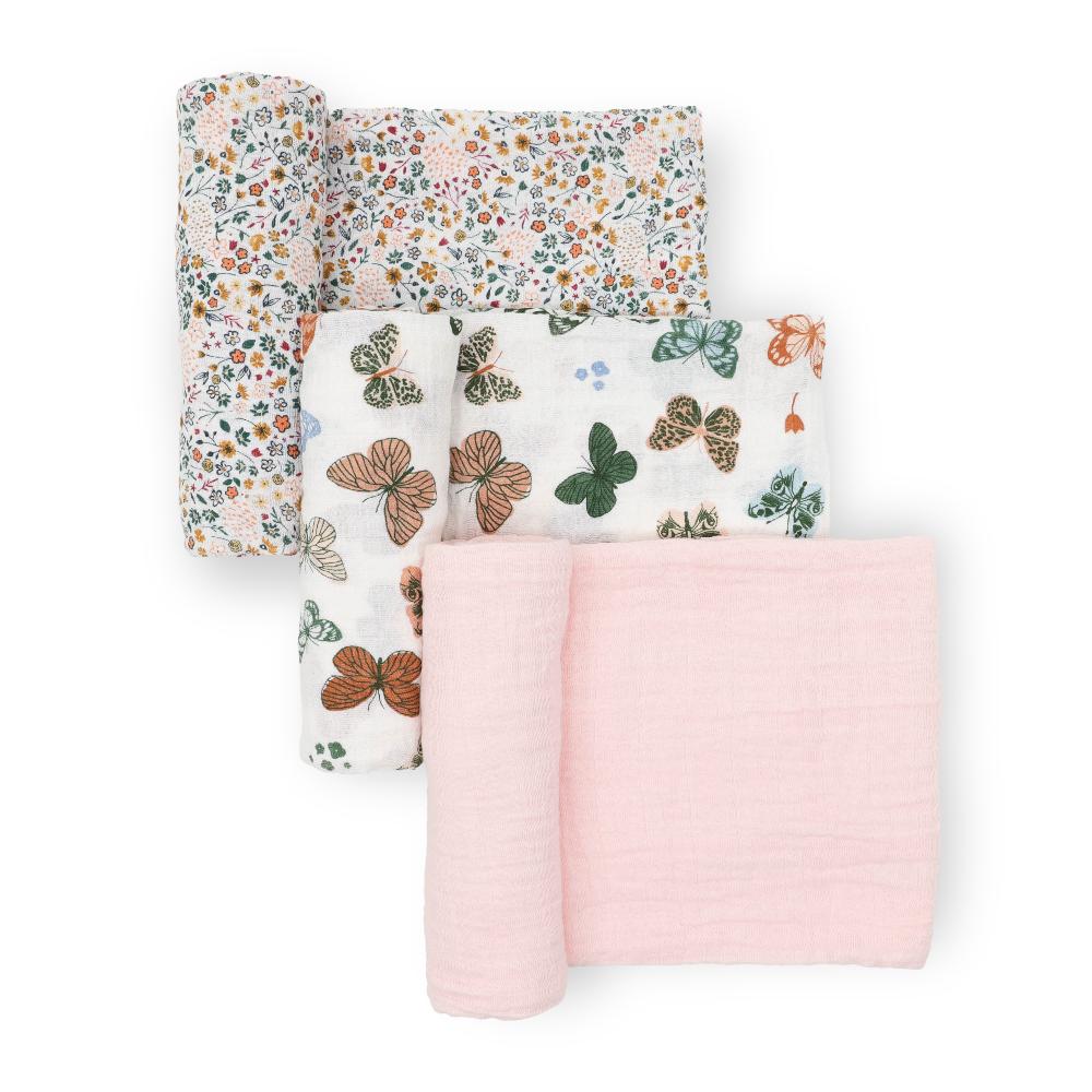 Muslin Swaddle Gift Set - Butterflies