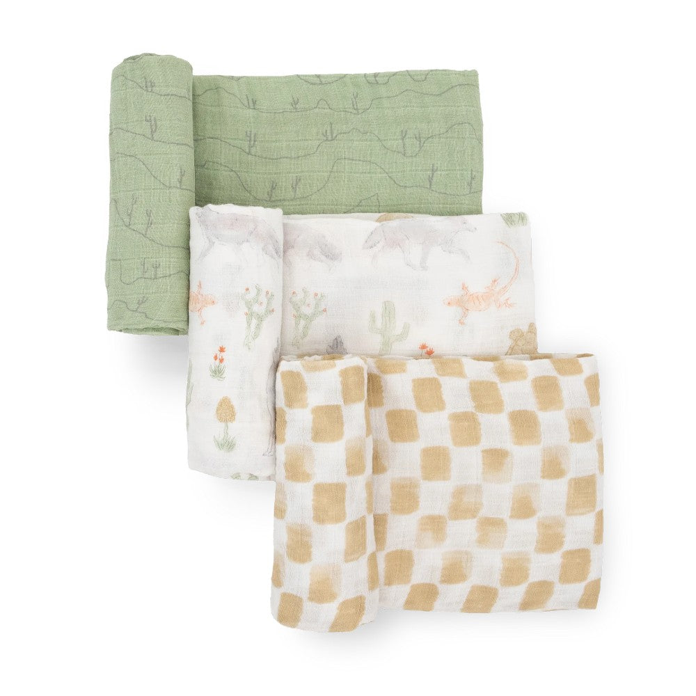 Muslin Swaddle Gift Set - Desert Night Set