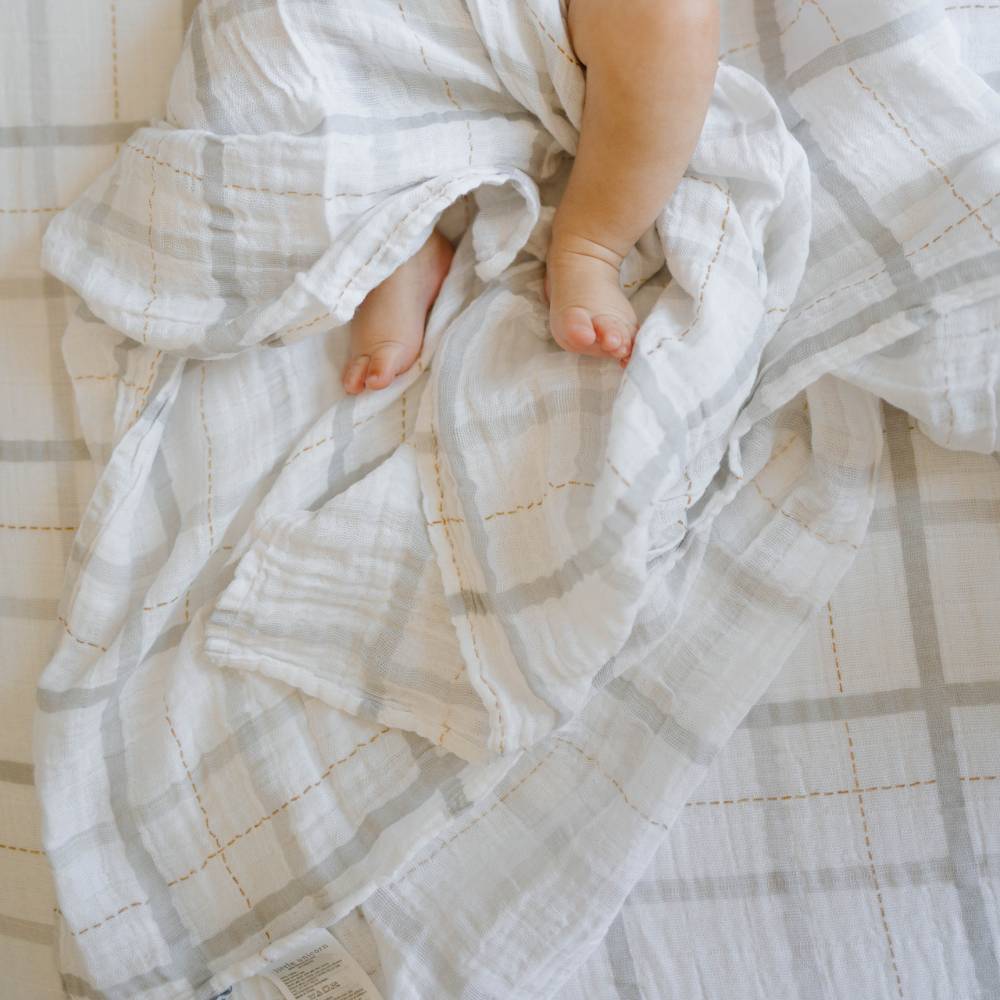 Muslin Swaddle Gift Set  - Garden Bees