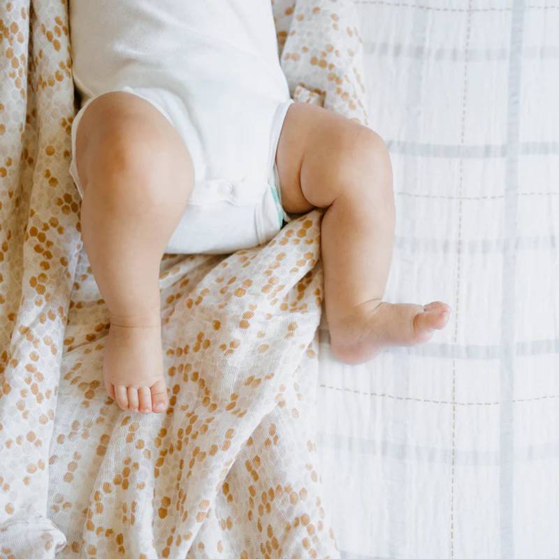Muslin Swaddle Gift Set  - Garden Bees