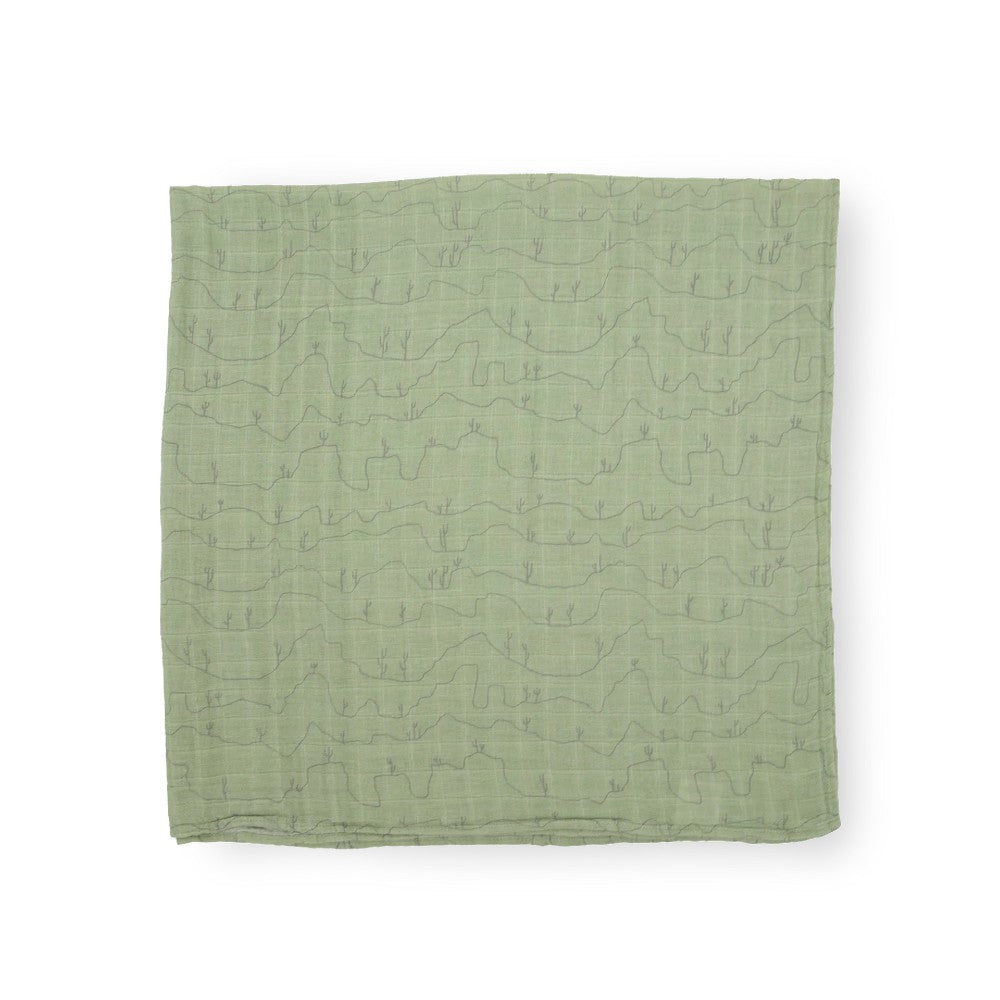 Muslin Swaddle Wrap - Cactus Lines