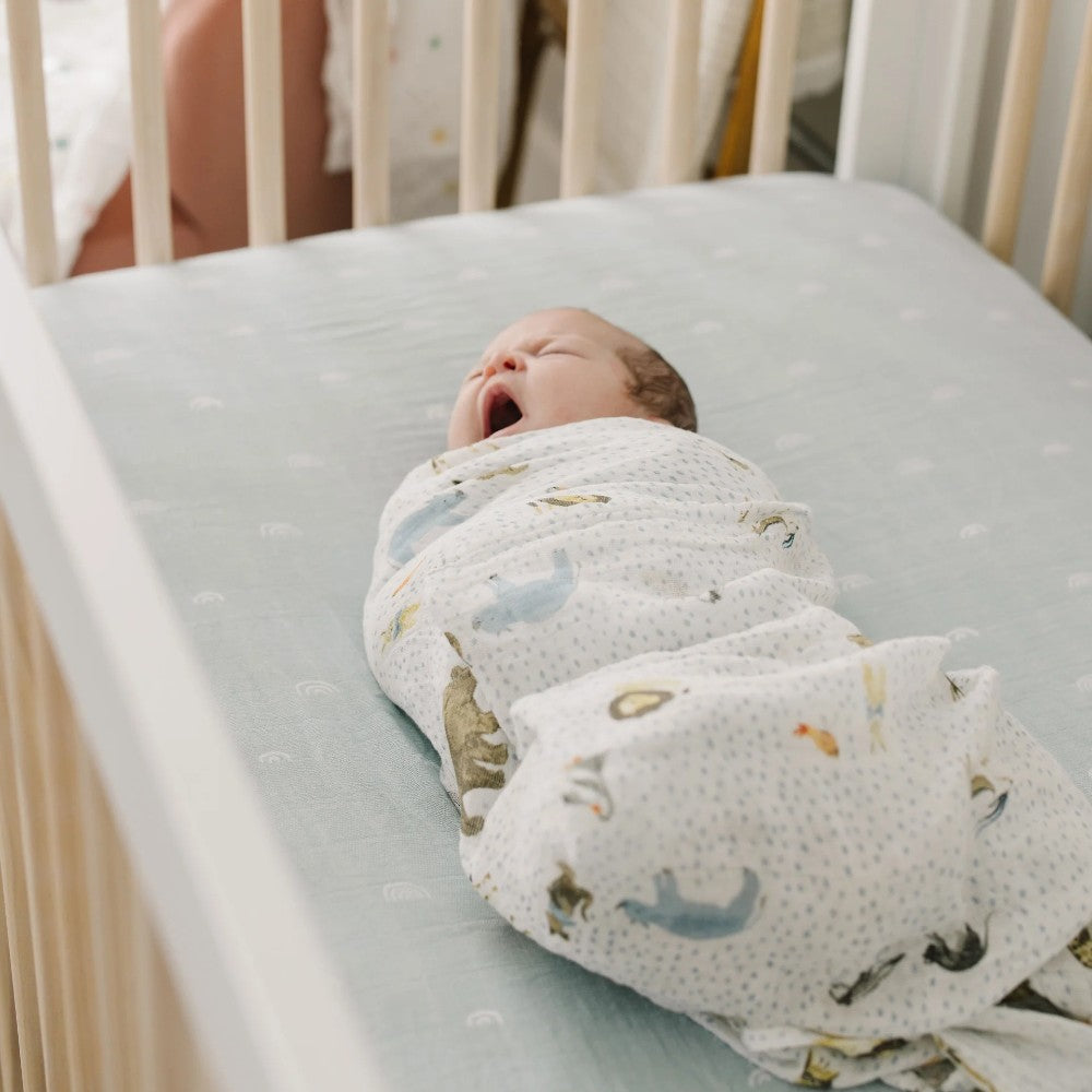 Muslin Swaddle Wrap - Party Animals