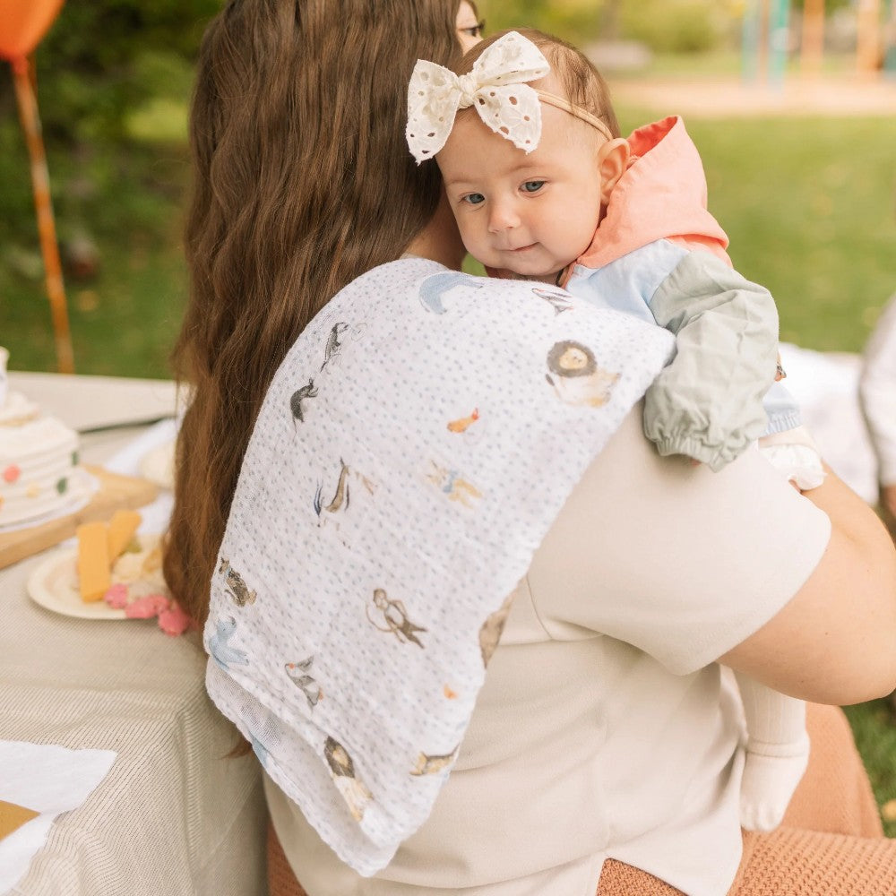 Muslin Swaddle Wrap - Party Animals