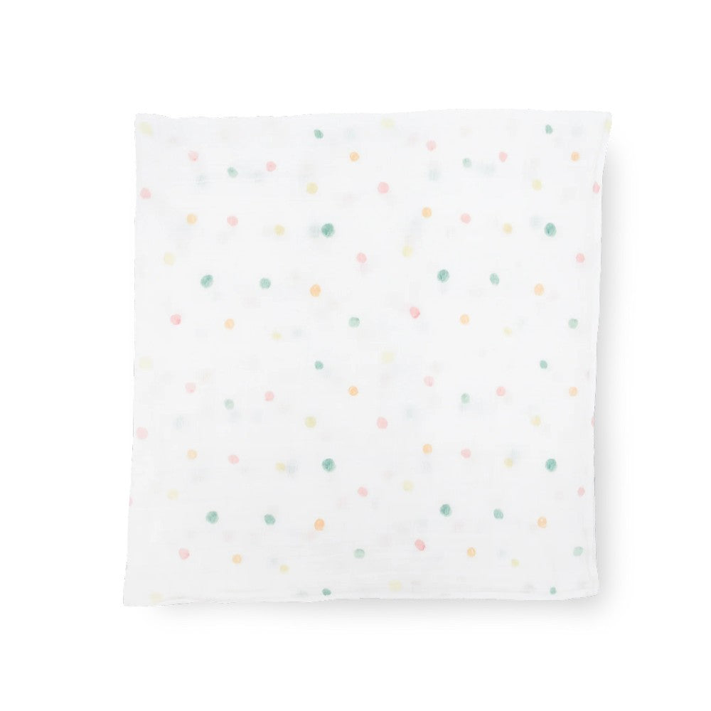 Muslin Swaddle Wrap - Party Dots