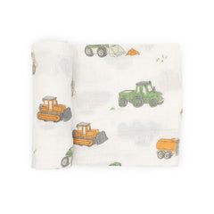 Muslin Swaddle Wrap - Work Trucks