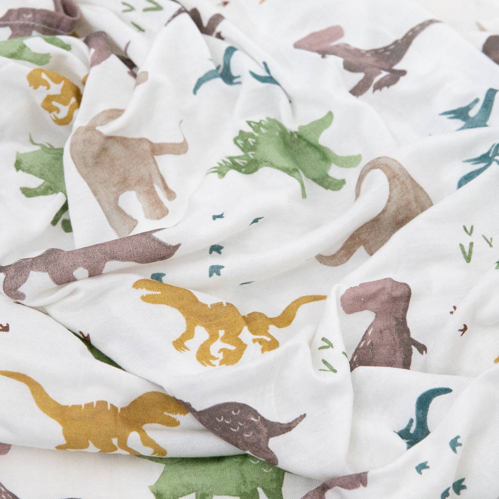 Stretch Knit Single Swaddle - Dino Pals