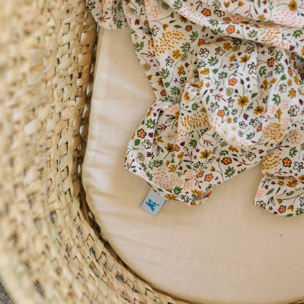Stretch Knit Single Swaddle - Pressed Petals