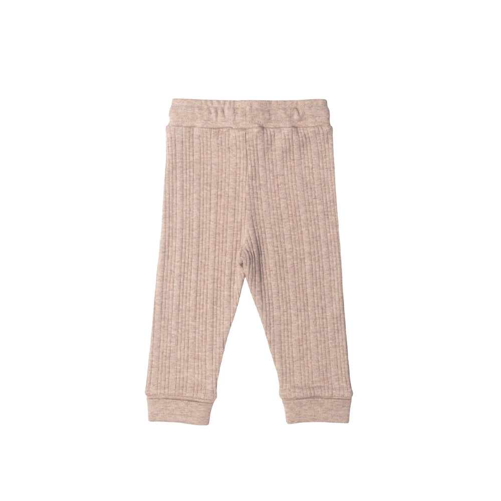 Merino Cotton Relaxed Pants - Dune Marl