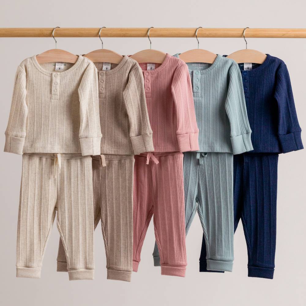 Merino Cotton Relaxed Pants - Buttercup Marl