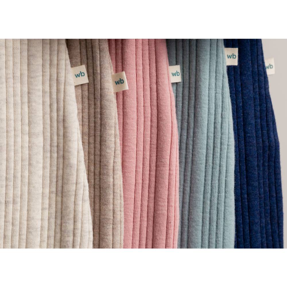 Merino Cotton Henley Suit - Natural Marl