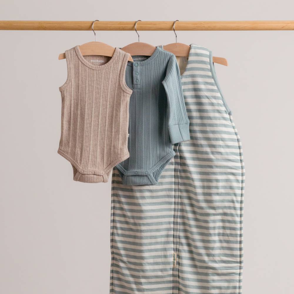 Long Sleeve Henley Bodysuit - Tide Marl