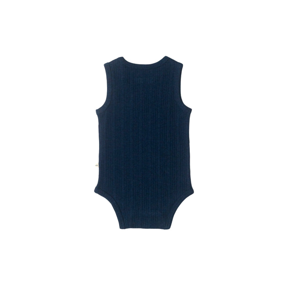Merino Cotton Singletsuit - Tekapo Marl