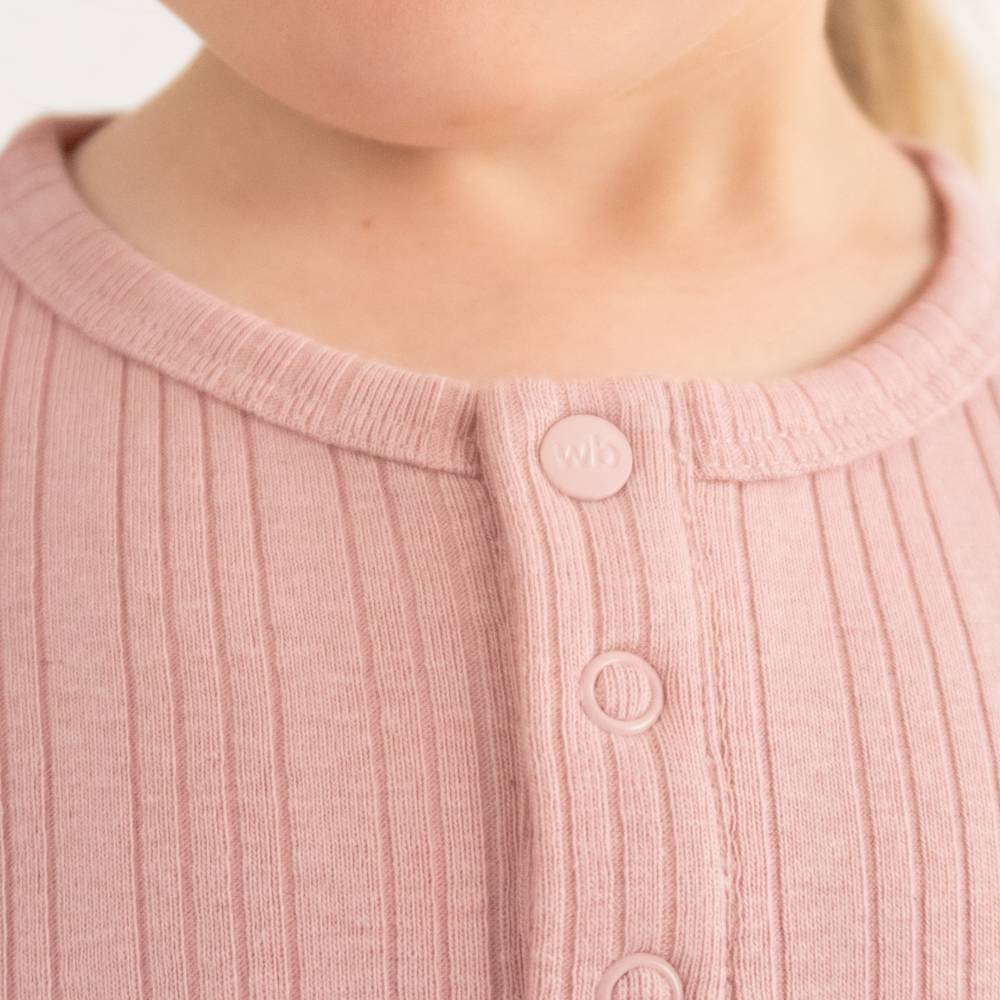 Merino Cotton Henley Top - Tekapo Marl
