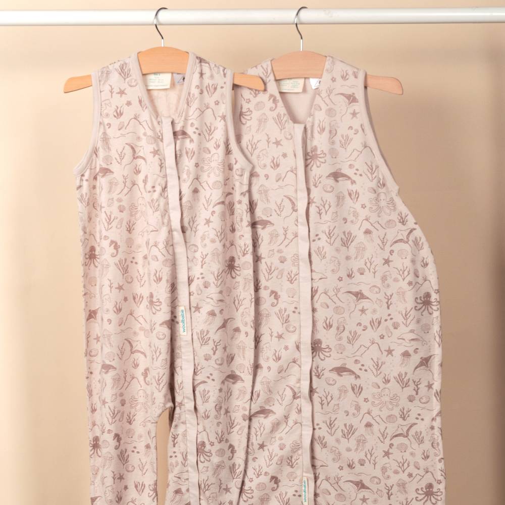 Summer Sleeping Suit - Dune Seascape