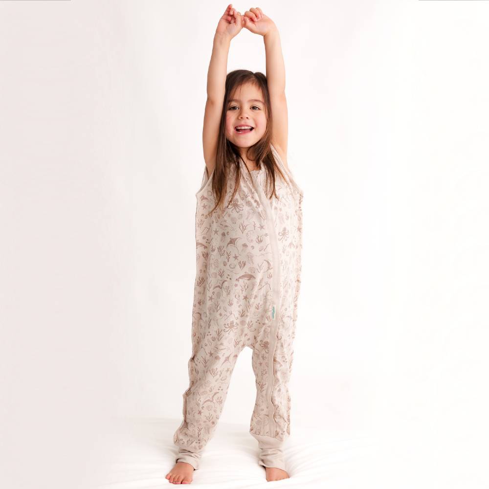 Summer Sleeping Suit - Dune Seascape