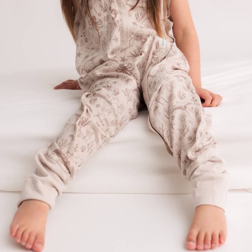 Summer Sleeping Suit - Dune Seascape