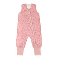 Pinkwinter toddler sleepsuit with floral pattern on a white background