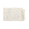 Merino Cotton Swaddle/Blanket - Farmyard on a white background. 