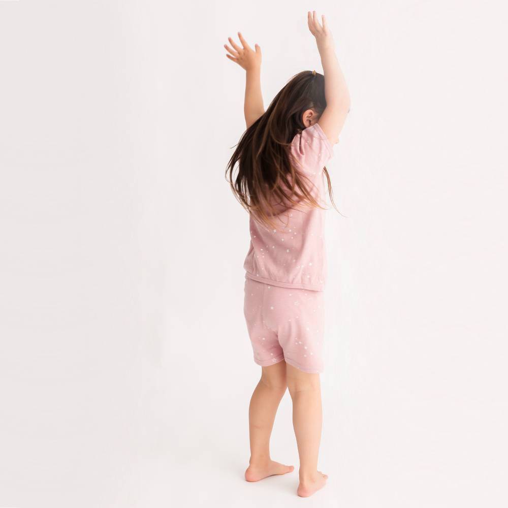 Merino Cotton Summer Pyjamas - Dusk Stars