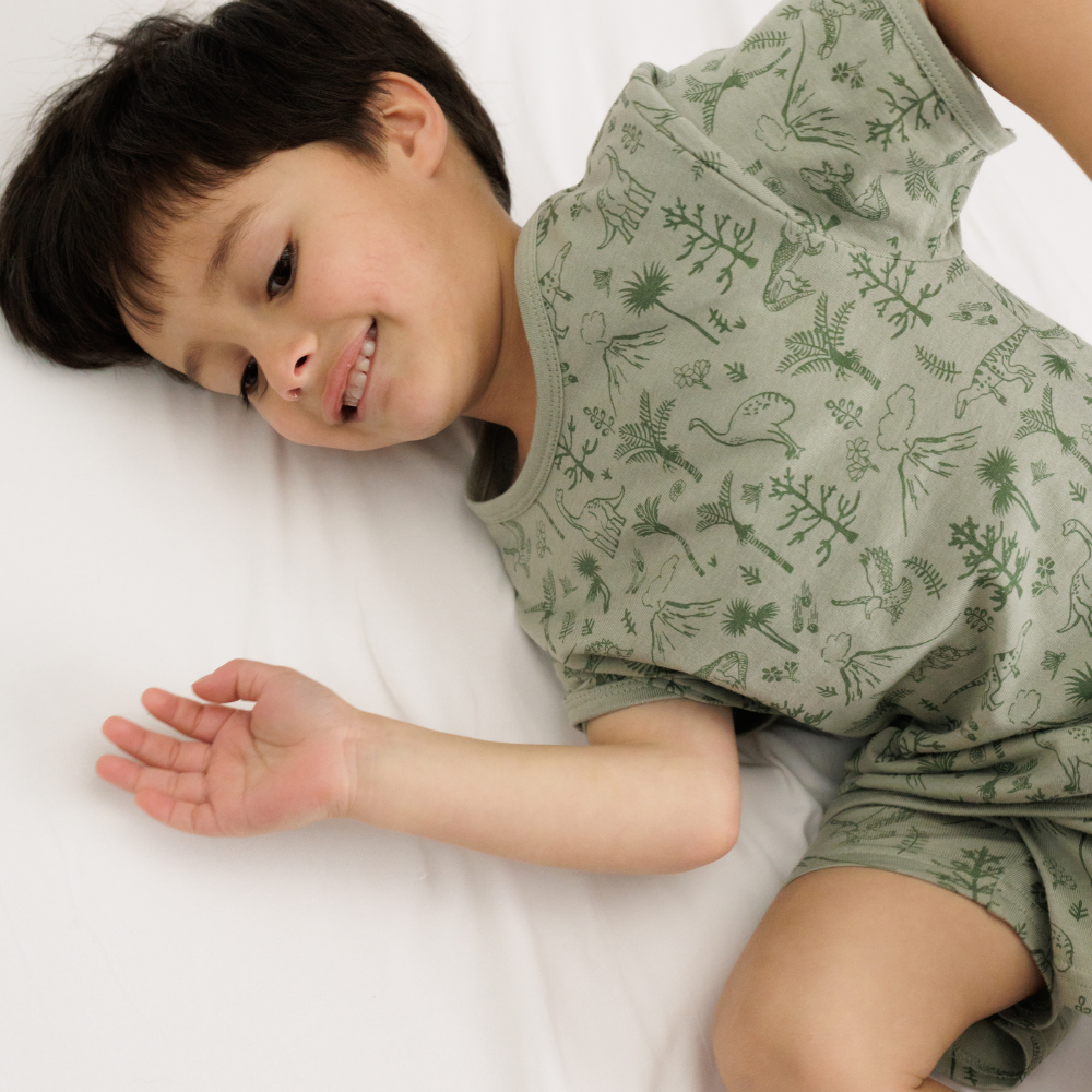 Merino Cotton Summer Pyjamas - Flax Zealandia