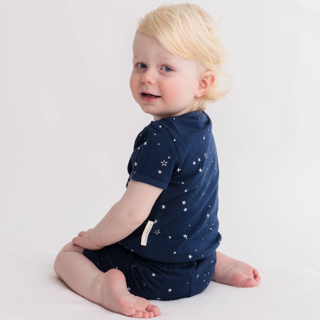 Merino Cotton Summer Pyjamas - Tekapo Stars
