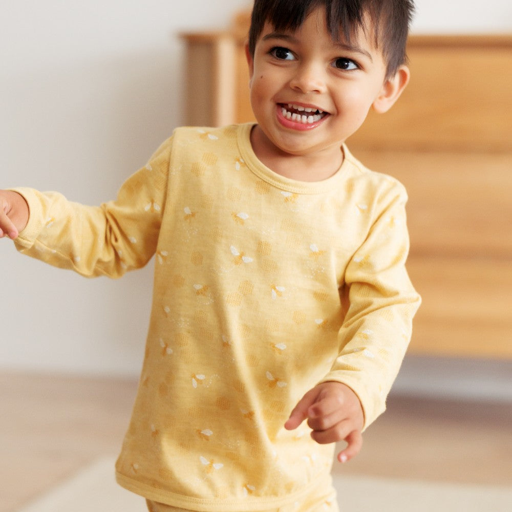 Merino Cotton Winter Pyjamas - Buttercup Bees