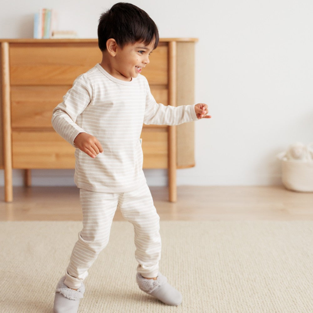 Merino Cotton Winter Pyjamas - Dune