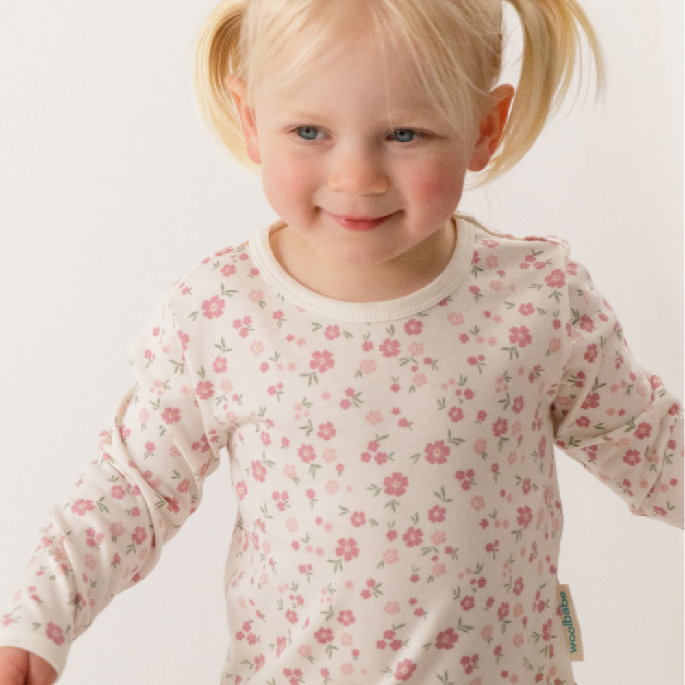 Merino Cotton Winter Pyjamas - Vintage Bloom