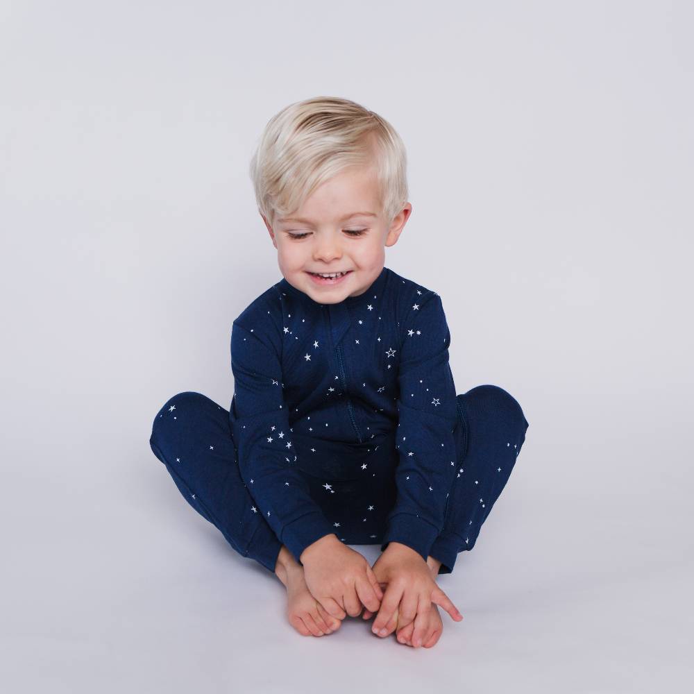 Merino Cotton PJ Suit - Tekapo Stars