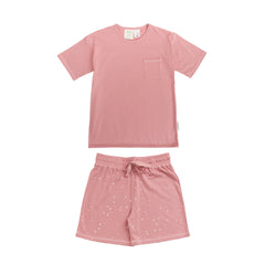 Merino Cotton Relaxed Summer Pyjamas - Dusk Stars