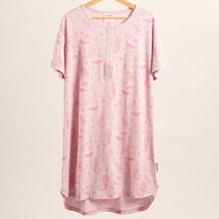 Relax! Henley Short Sleeve Nightie - Shell Mermaids