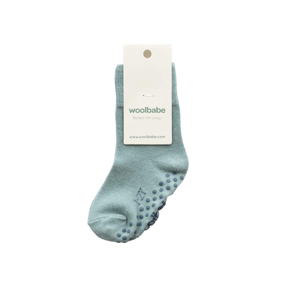 Merino Cotton Sleepy Socks - Tide