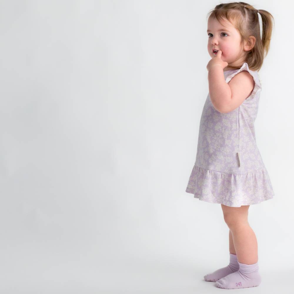 Merino Cotton Summer Nightie - Mauve Manuka