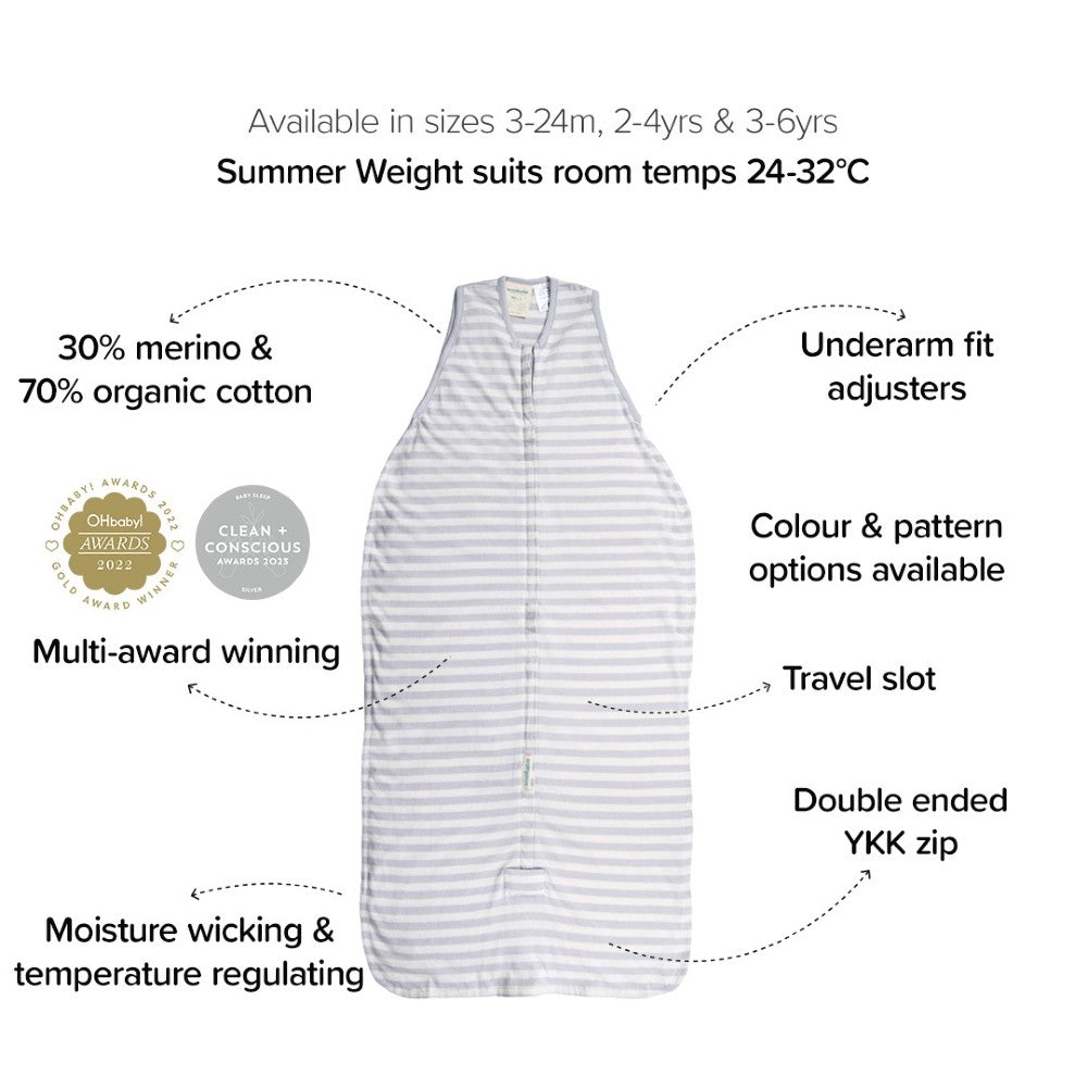 Summer Front Zip Sleeping Bag - Tide Stars
