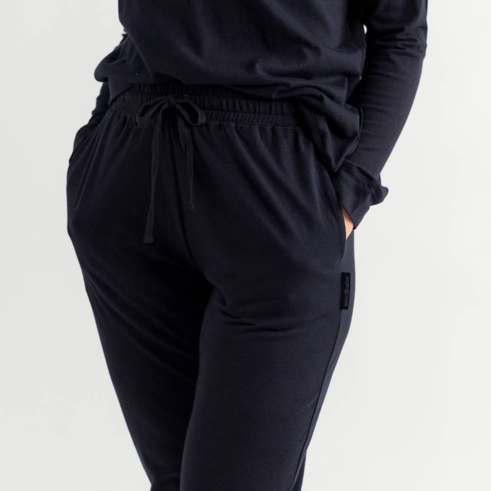 Relax! Merino Cotton Lounge Pants - Solid Night