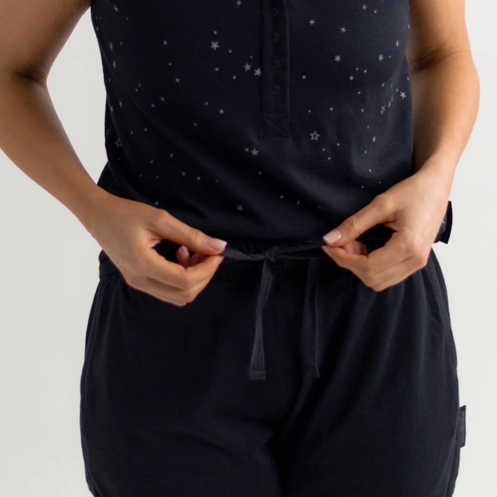Relax! Merino Cotton Lounge Shorts - Solid Night