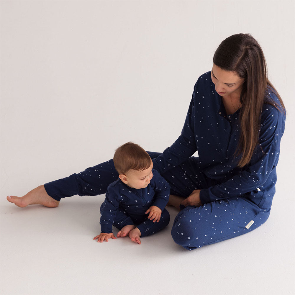 Relax! Merino Cotton Lounge Pants - Tekapo Stars