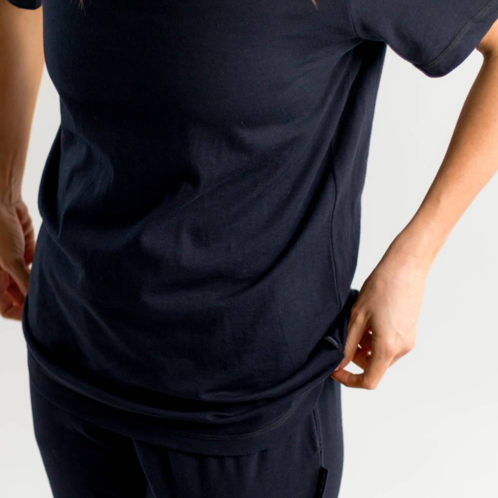 Relax! Merino Cotton Unisex Tee - Solid Night