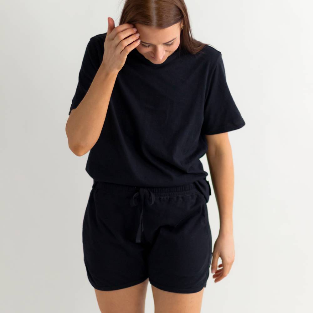 Relax! Merino Cotton Unisex Tee - Solid Night