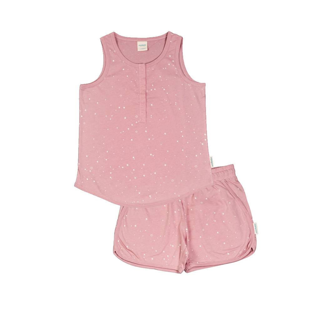 Relax! Merino Cotton Lounge Shorts - Dusk Stars