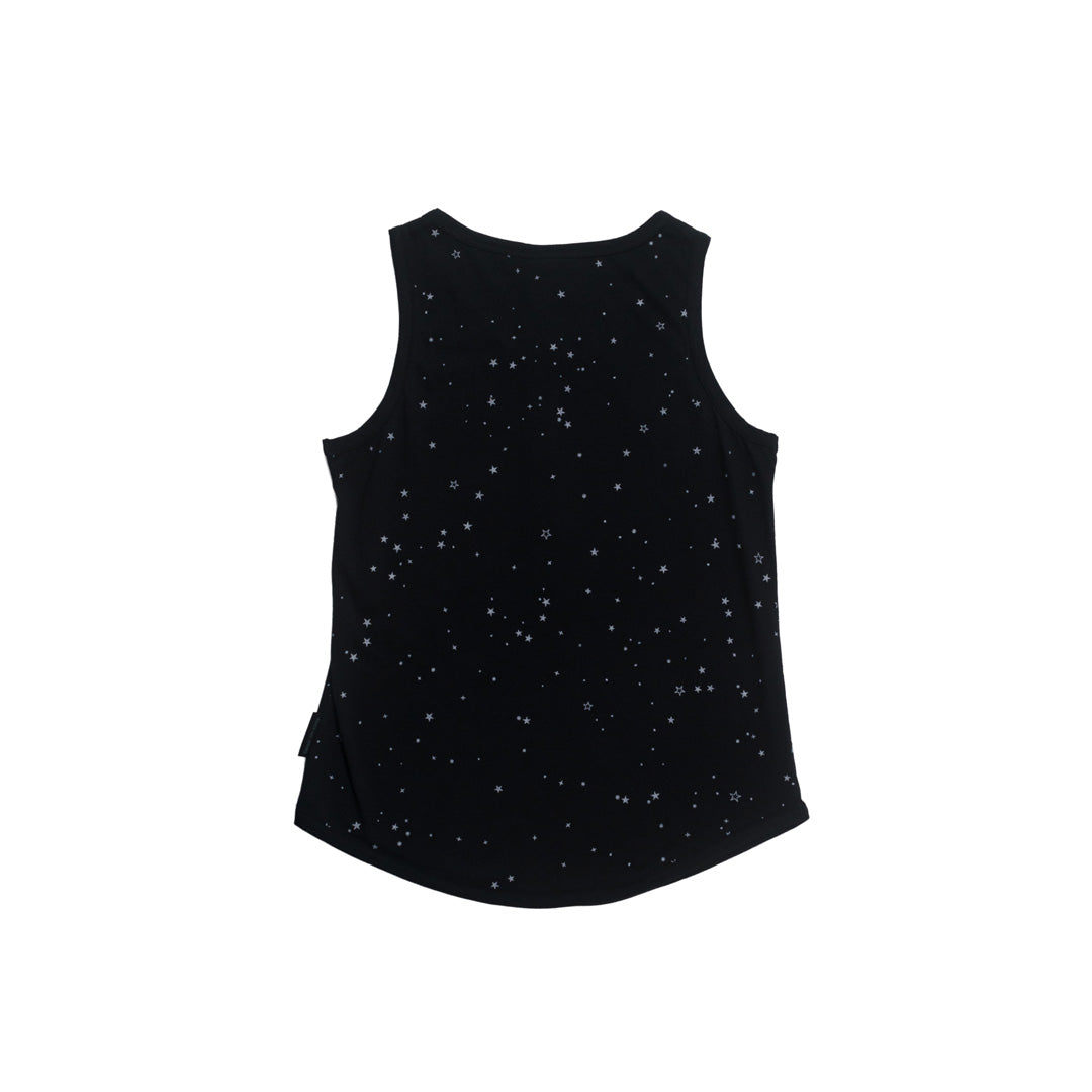 Relax! Merino Cotton Henley Tank - Night Stars