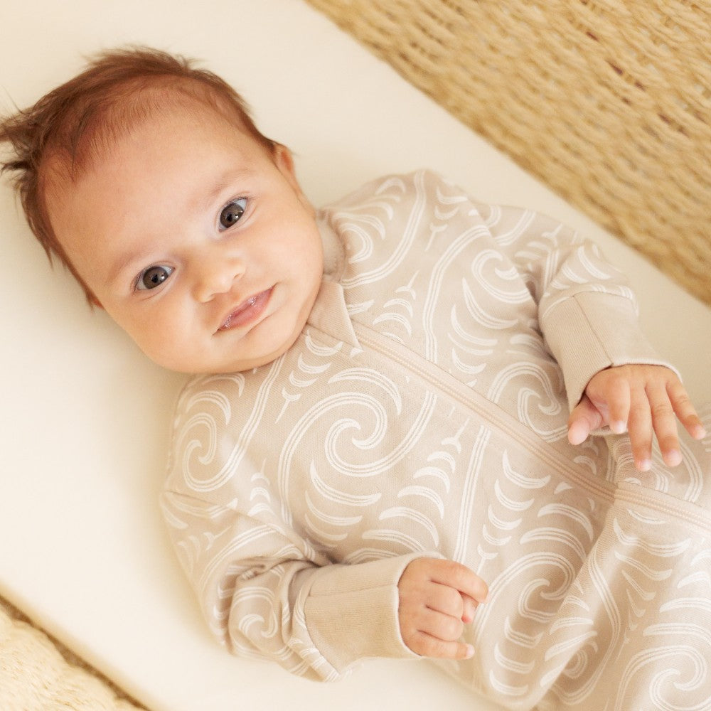 Merino Cotton PJ Suit - BO & KO Flax Ngaru
