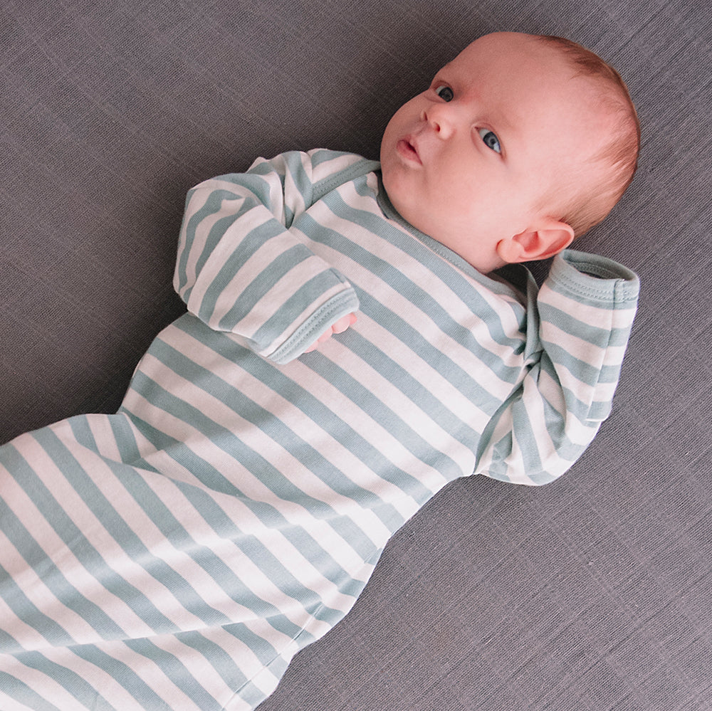 Merino Cotton Gown - Tide