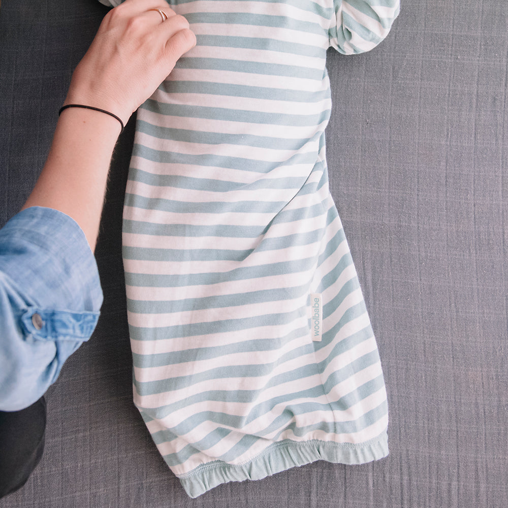 Merino Cotton Gown - Tide