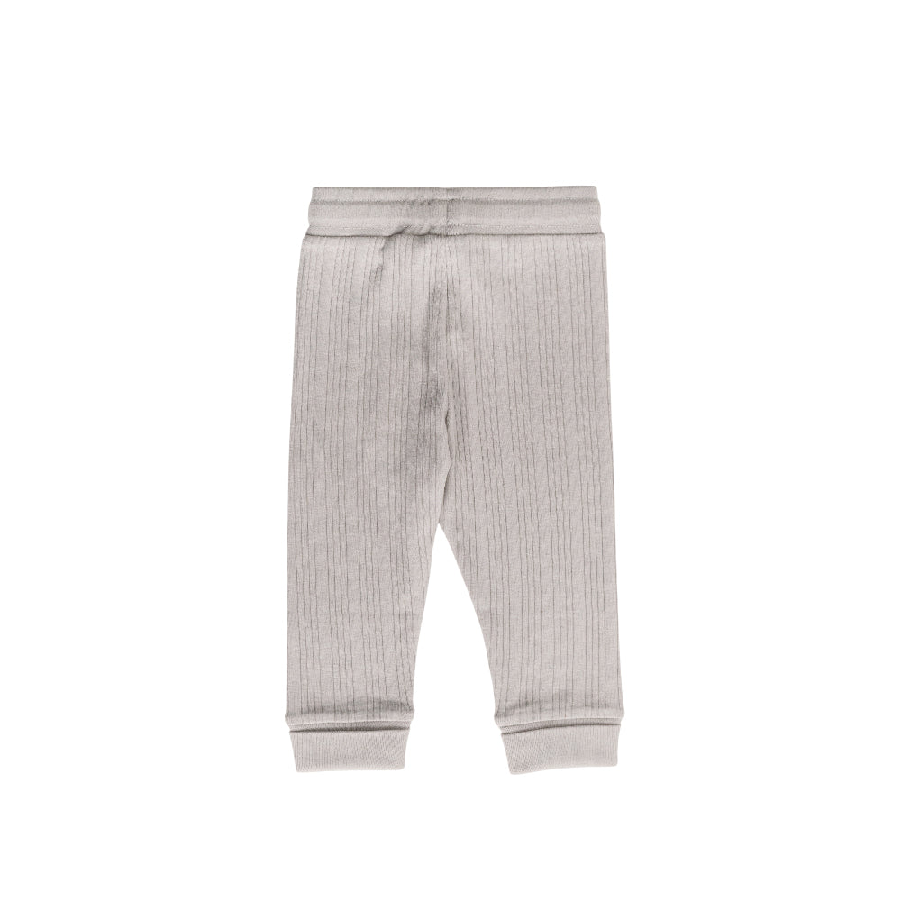 Merino Cotton Relaxed Pants - Pebble Marl