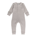 Baby onesie with ribbed texture on a white background