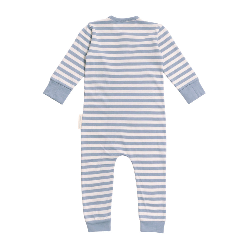 Merino Cotton PJ Suit - Glacier